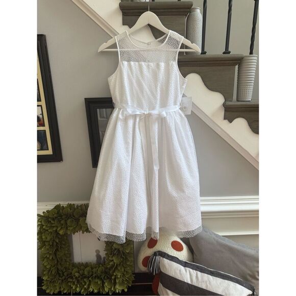 Marmellata Special Occasion White First Communion Flower Girl Dress sz 12 NWT - Picture 1 of 9
